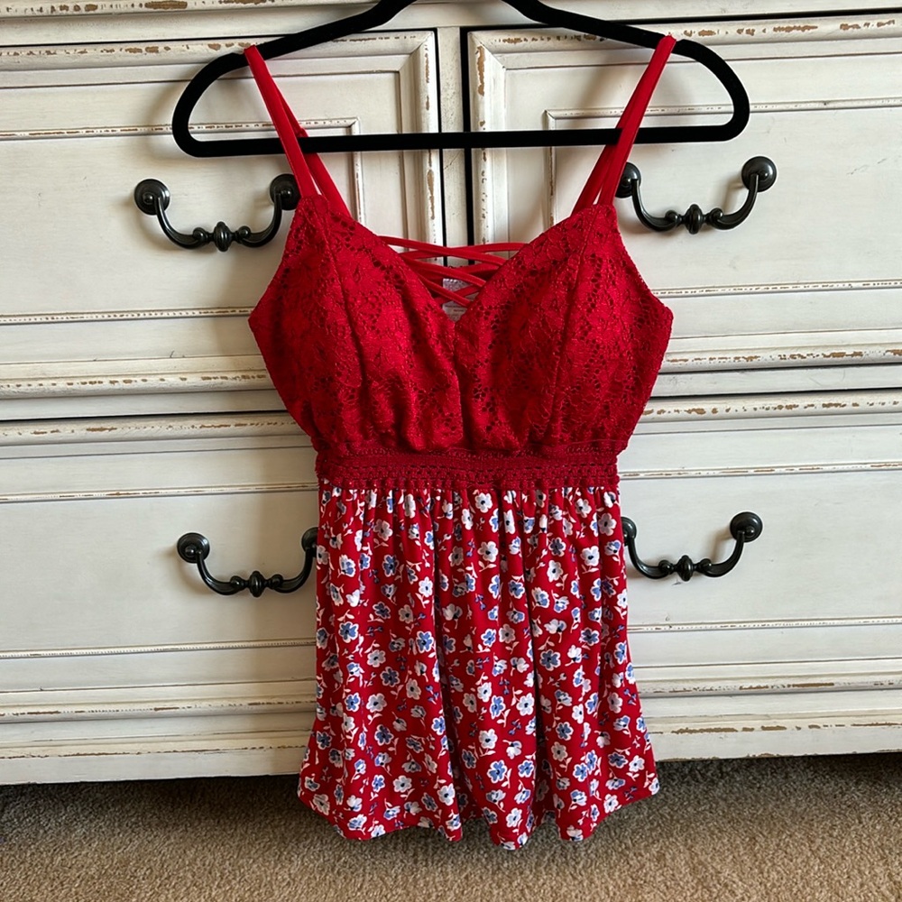 Red summer top